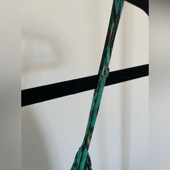 Cynthia Vincent green patterned silk maxi dress size small excellent condition - Picture 10 of 12